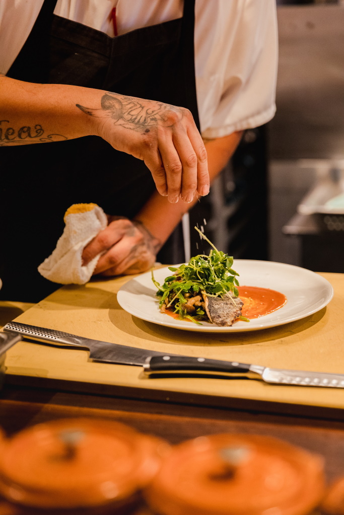 sprinkling a savoury plateful